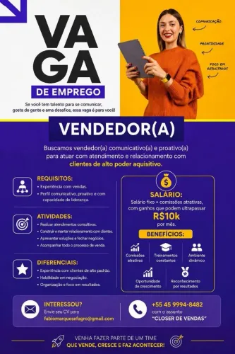 Vendedor(a) - consultor