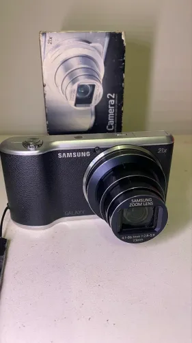 Câmera Digital cybershot Samsung Galaxy 2 EK-GC200 Wi-Fi 21x 16.3MP Touch - ler descrição