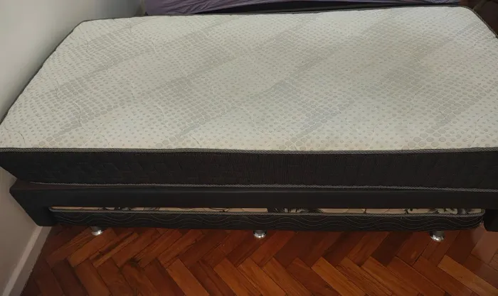 Cama box + colchão + auxiliar ORTOBOM