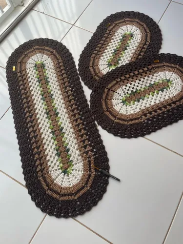 Crochê moda casa