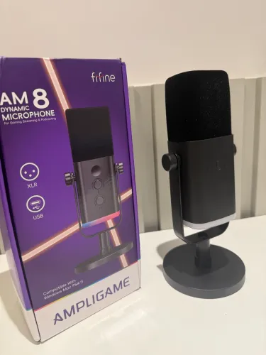 Microfone Fifine AM8 | Alta Qualidade para PC, Streaming e Podcast