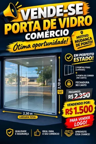 Porta de vidro