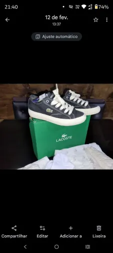 Tênis Lacoste original 36 usado 