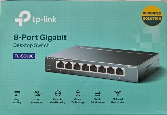 HUB SWITCH TP-LINK 08P TL-108/10/100/1000 GIGABIT