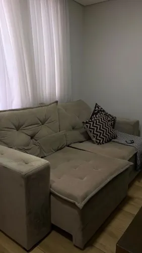 Sofá retrátil e reclinável Suedi/Cinza - Confortável e Conservado