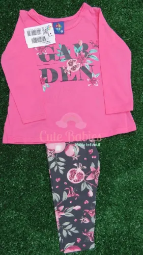 Conjunto meia estação infantil Garden - Tam 1