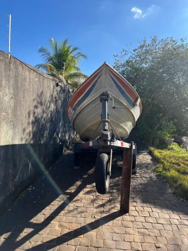 Barco carreta e motor novos
