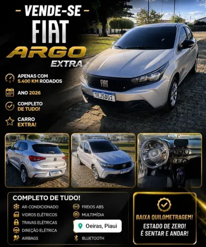 Fiat Argo Drive 1.0 6V Flex 2026