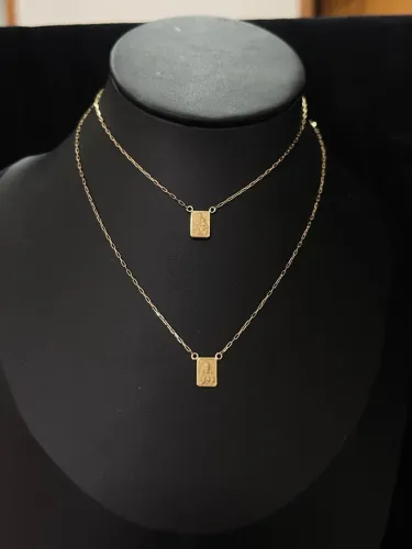 Escapulário de ouro 2.18g 18k procedência garantia eterna