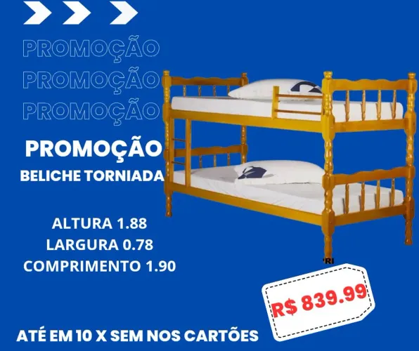 PROMOÇÃO DE BELICHE TORNIADA 840