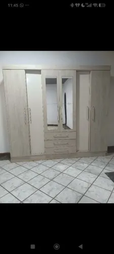 Guarda Roupa Casal com espelho, 6 portas
