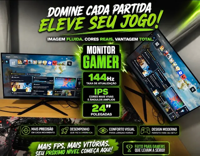 Monitor gamer ips 144hz