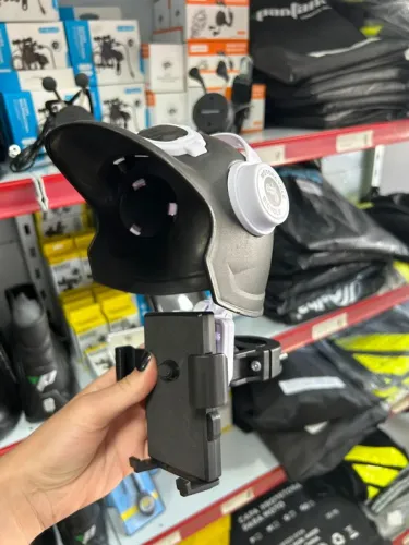 Suporte de Celular para Moto com Capacete Proteção Solar