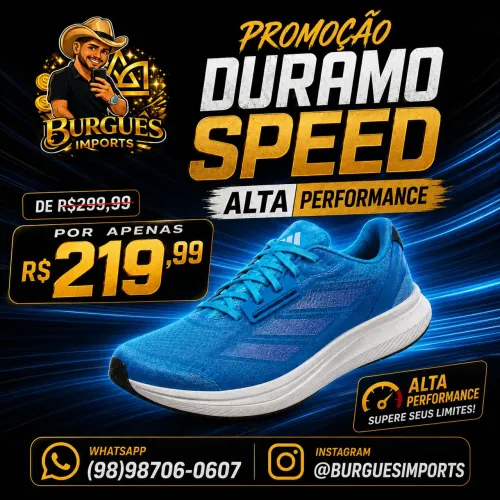 Tênis Adidas duramo speed promoção $219,99 Premium