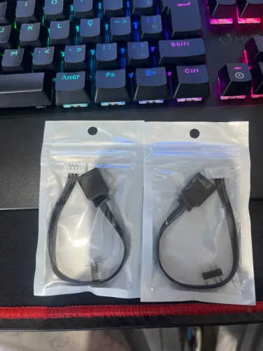 Cabo Adaptador Conversor de controladoras 6 Pinos para 3 pinos ARGB 5V