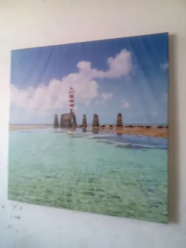 quadro foto do farol da ponta verde 1/2  por 1/2 gigante e lindo perfeito 