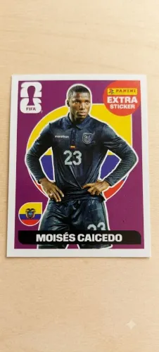 Figurinha Extra Sticker Moisés Caicedo