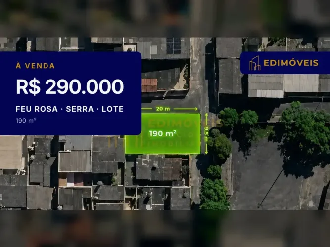 Lote de esquina em Feu Rosa: oportunidade única para construir seu sonho!