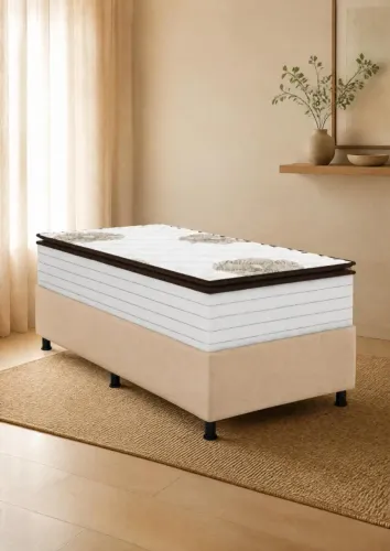 Colchão Solteiro Málaga Softflex Molas Ensacadas 25cm