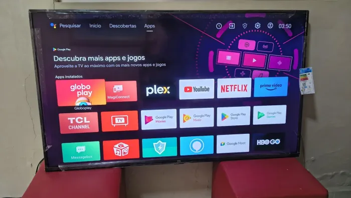 TV 50 TCL ANDROID 4K COMPLETA 