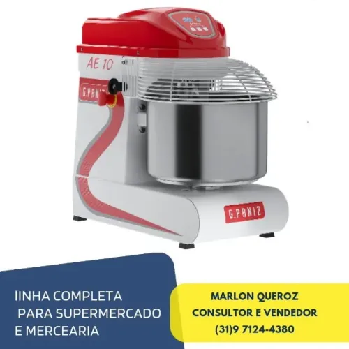 Amassadeira Espiral 10KG Monofásica GPaniz