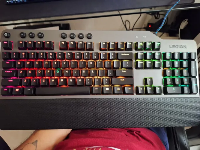 Teclado Mecânico Lenovo K500 RGB