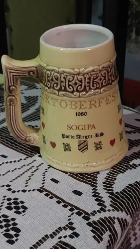 Antigo caneco de chopp Sogipa