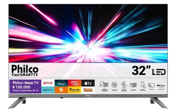 Smart Tv 32 Philco Roku Tv Dolby Áudio