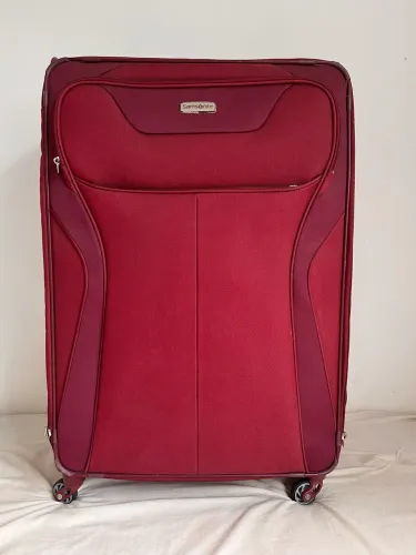 Mala de Viagem Samsonite 32 kg Vermelha 100% Poliéster