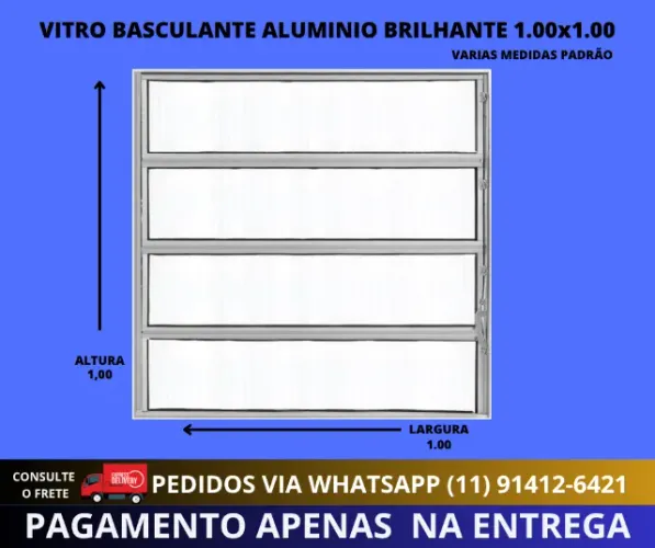 vitro de aluminio linha rt5 frete a/combinar