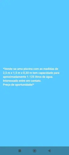 Vendo uma piscina
