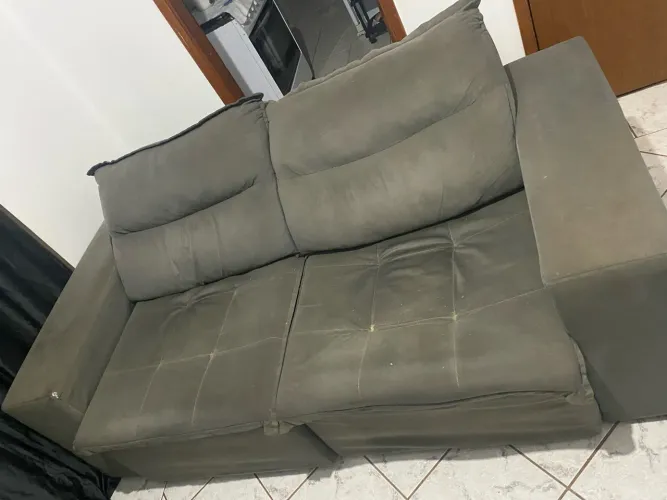 Sofá retrátil e reclinável 2 lugares - LEIA A DESCRIÇÃO