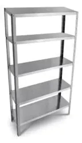 Estante com 5 Prateleiras Aço Cinza 180X82X25 Semi-Nova em Ótimo Estado