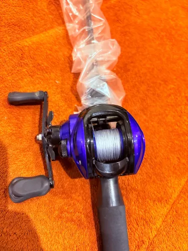Carretilha e vara de pesca