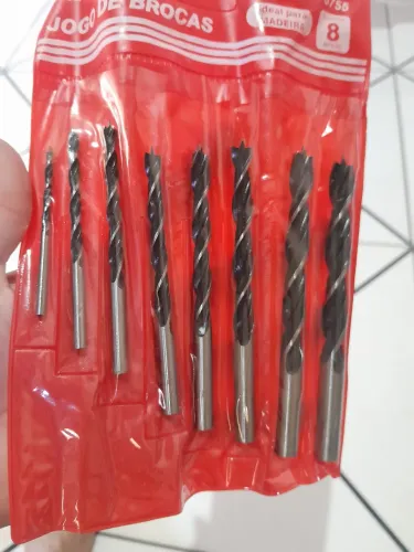 Jogo de Brocas, ideal para madeira