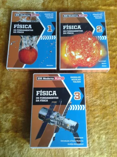 COLEÇÃO OS FUNDAMENTOS DA FÍSICA ( RAMALHOS 1 2 3 / MODERNA PLUS )