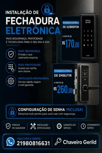 Instalador de Fechadura Eletrônica