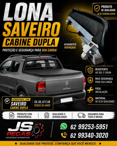 Lona marítima saveiro cabine dupla # Js peças # 