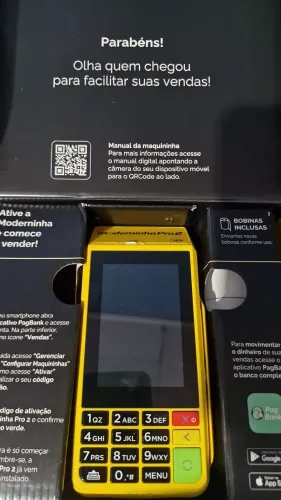 Maquineta de cartão Moderninha Pro 2 Pagbank