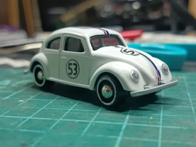 Fusquinha Herbie personalizado
