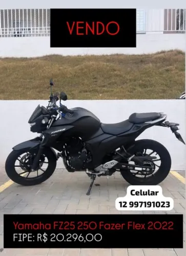 MOTO FAZER 250 2022 POUCO RODADA SUPER CONSERVADA + BAÚ E SLIDER