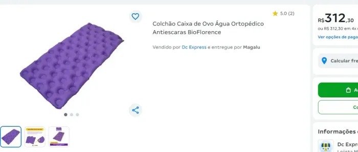 Colchão antiescaras