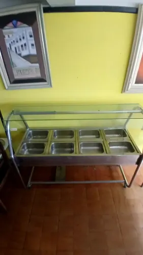 Self Service térmico - quente - inox 8 cubas - top blindex 
