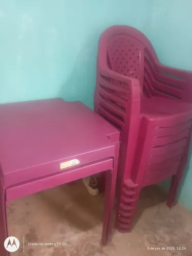 2 jogo de mesa plástico