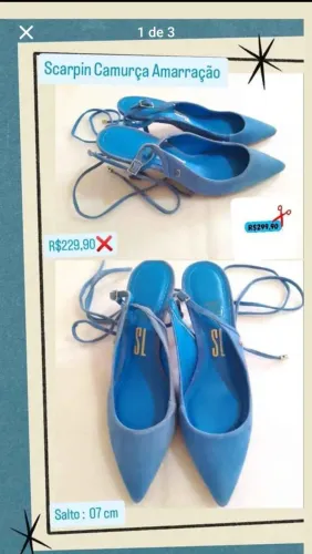 Scarpin Acamurçado Amarração