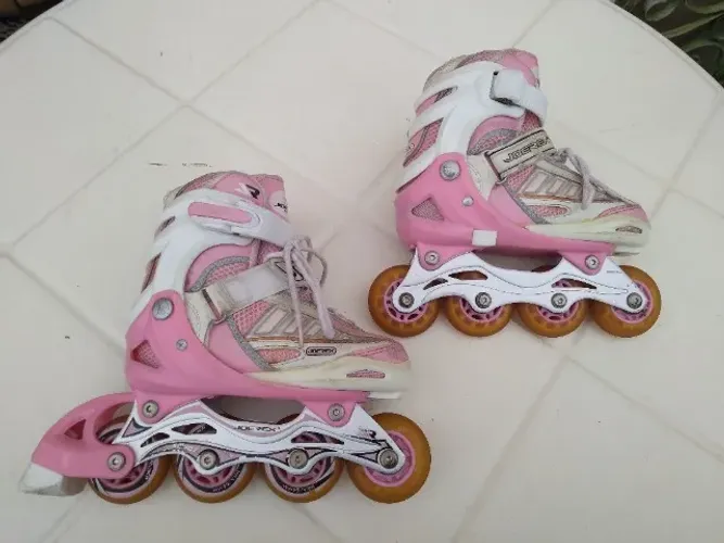 Patins Infantil Joerex Regulável 28/32 Bra 18,5cm A 20,5cm