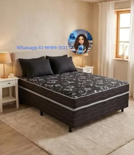 Super promoção cama box casal nova direto de fábrica com dois travesseiros de brinde.