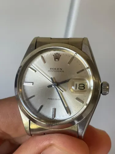 Rolex Oyster Precision Aço Inox Manual Vintage - Anos 80