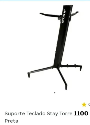 Suporte teclado stay torre preto