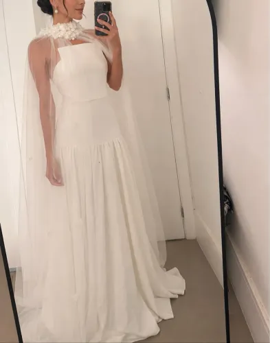 Vestido de noiva longo- Novo (36)